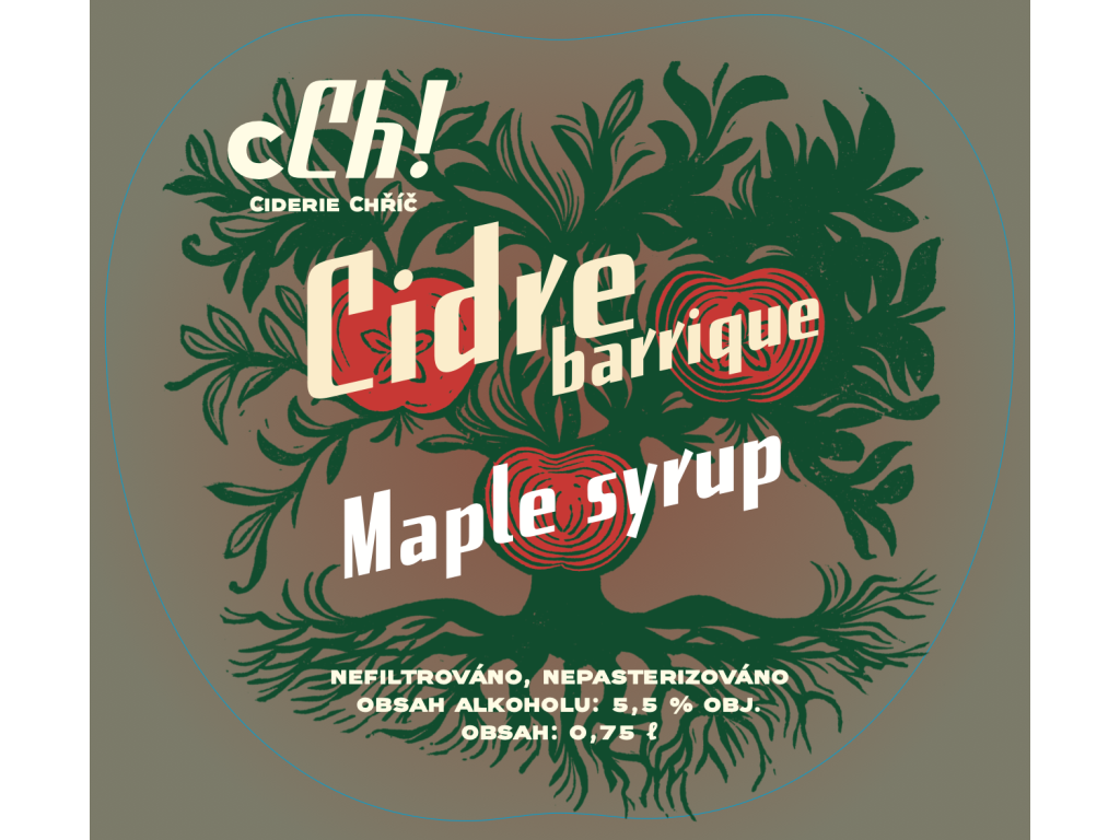 Cidre barrique Maple syrup 0,75 l