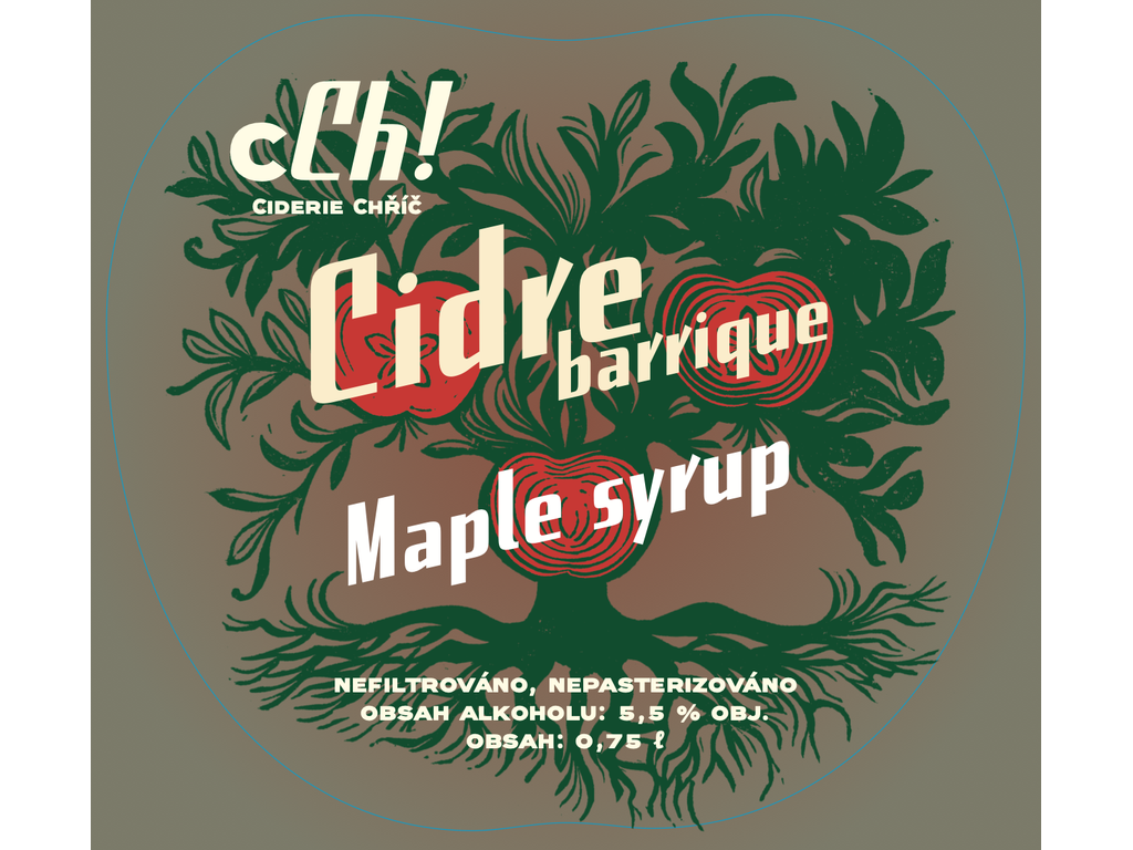 Cidre barrique Maple syrup 0,75 l