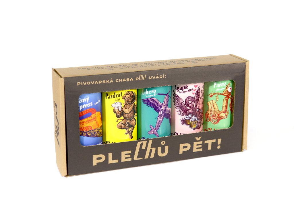 Plechů pět - dárkové balení 5x plech 0,5 l